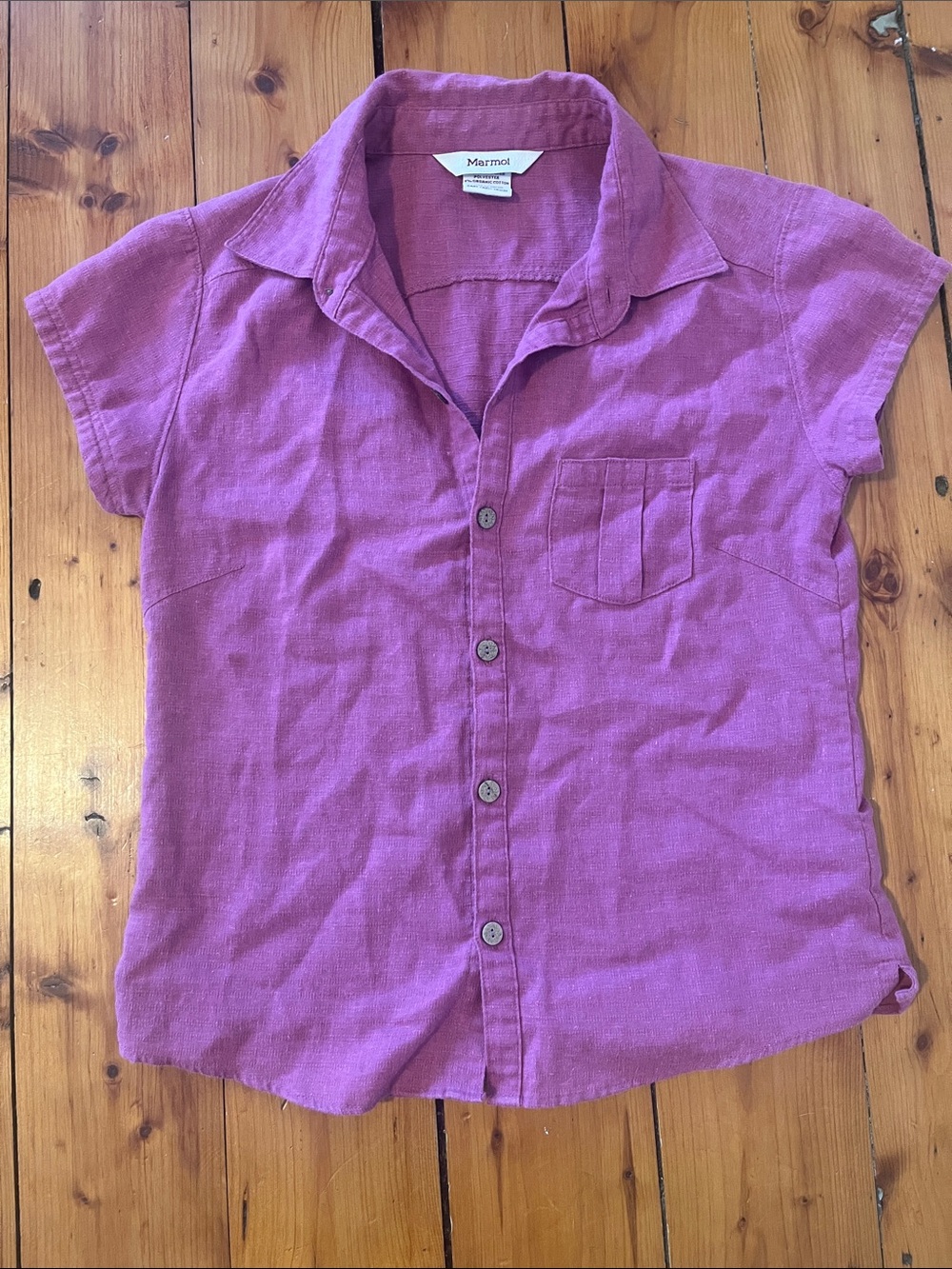 Marmot Short-Sleeve Button-Down Shirt Hemp Blend